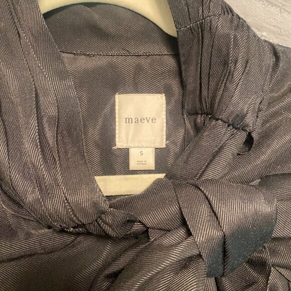 MAEVE Anthropologie The Caroline Tie-Neck Mini dress - Picture 3 of 7